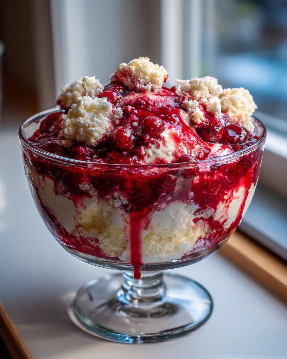 Cranberry Eton Mess - detail 1