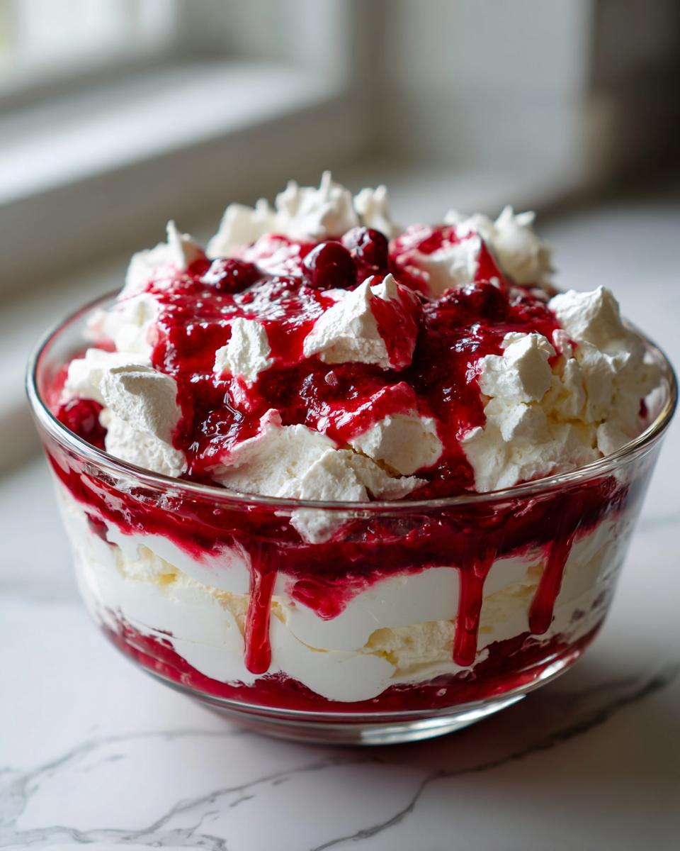 Cranberry Eton Mess - detail 2