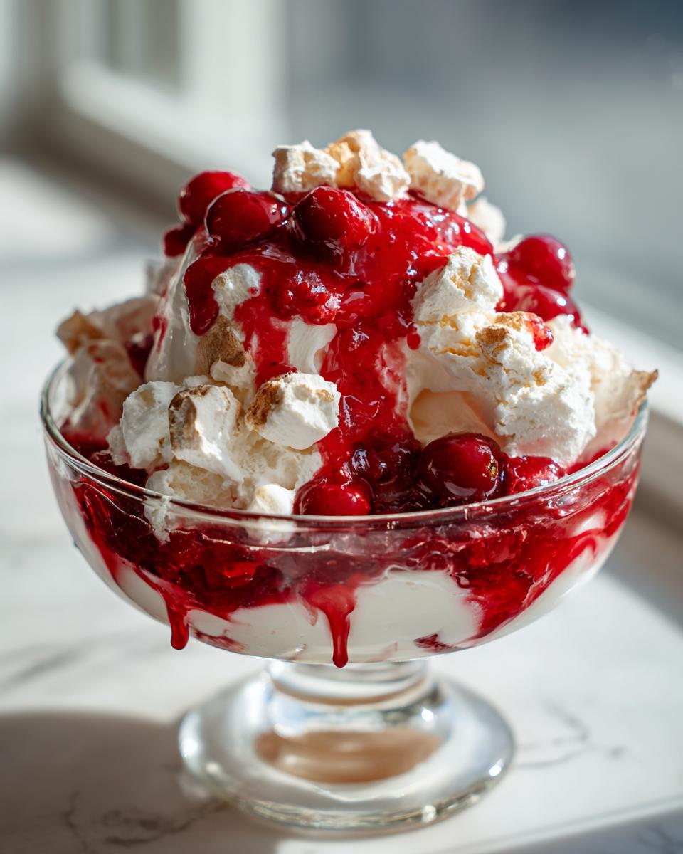 Cranberry Eton Mess - detail 4