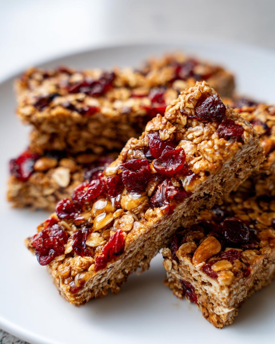 Irresistible 8-Ingredient Cranberry Granola Bars Recipe 8 Cranberry Granola Bars - detail 3