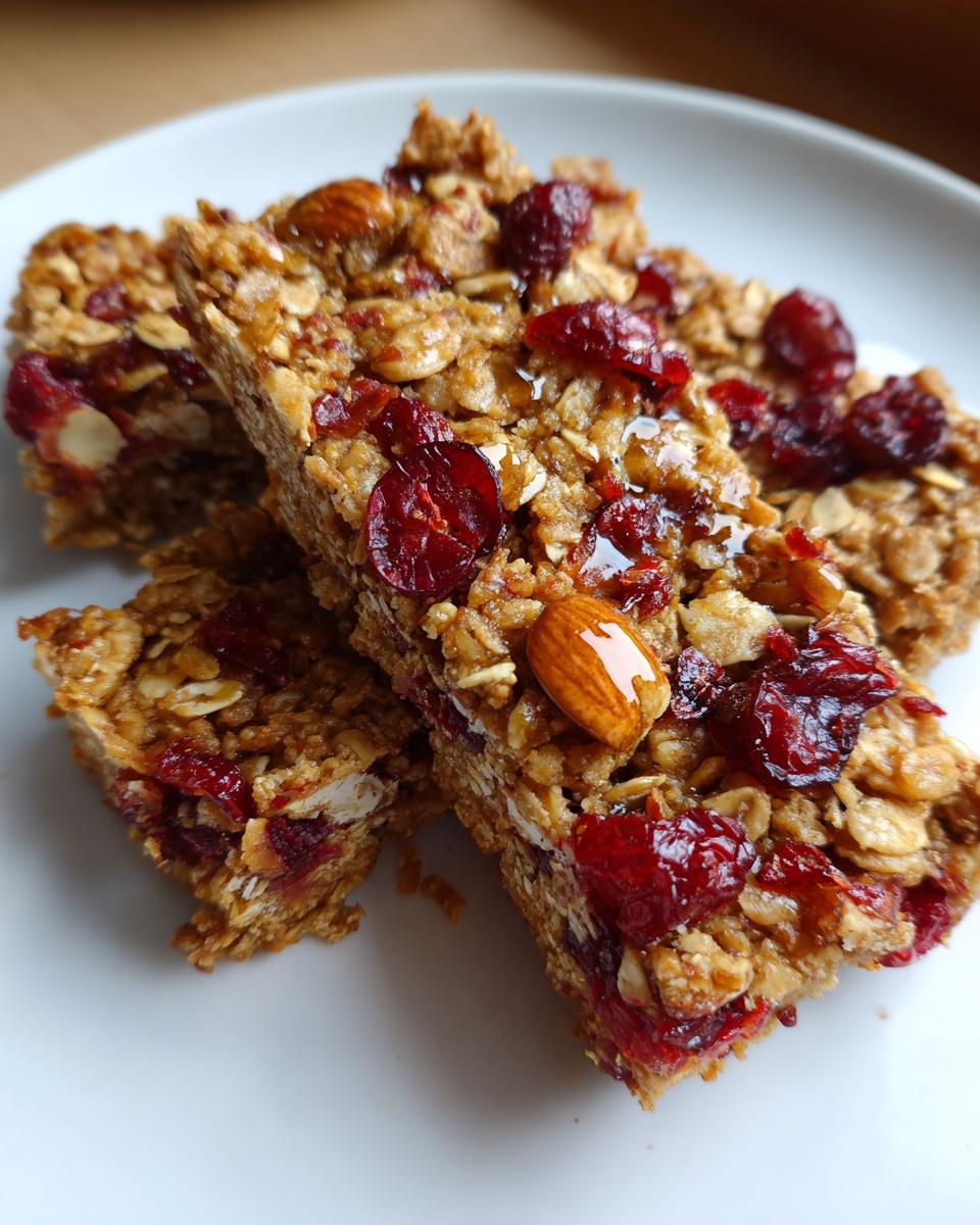 Irresistible 8-Ingredient Cranberry Granola Bars Recipe 9 Cranberry Granola Bars - detail 4
