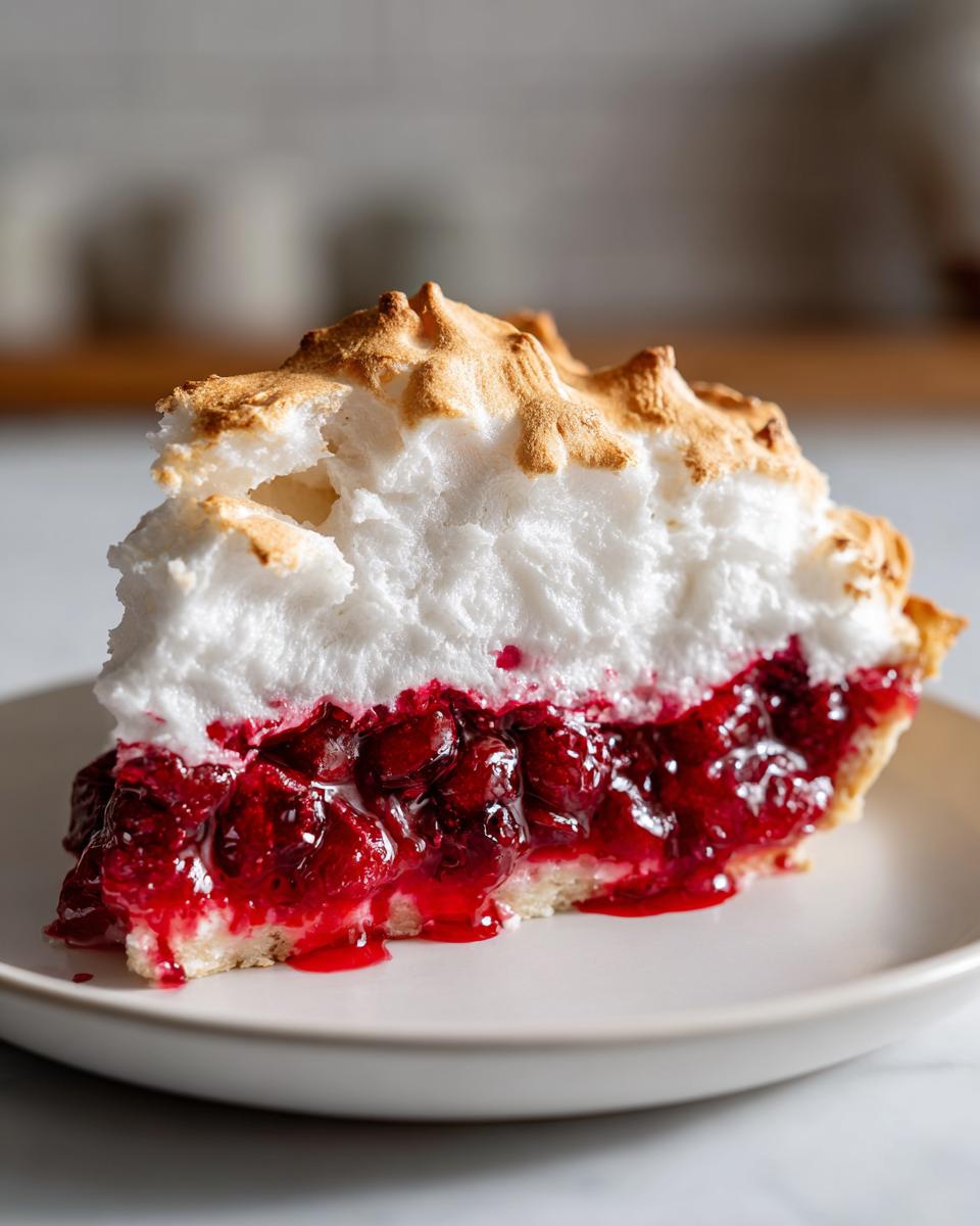 Cranberry Meringue Pie - detail 2