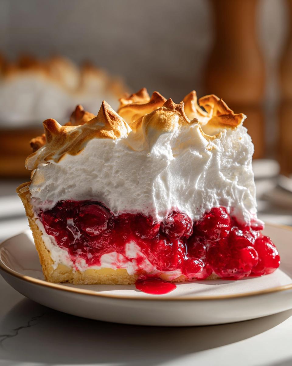 Cranberry Meringue Pie - detail 3