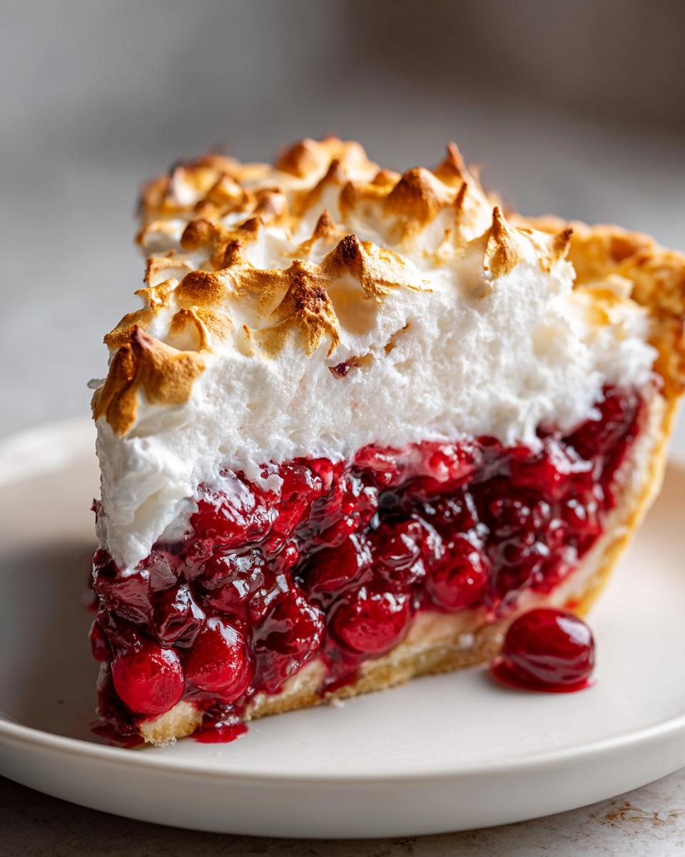 Cranberry Meringue Pie - detail 4