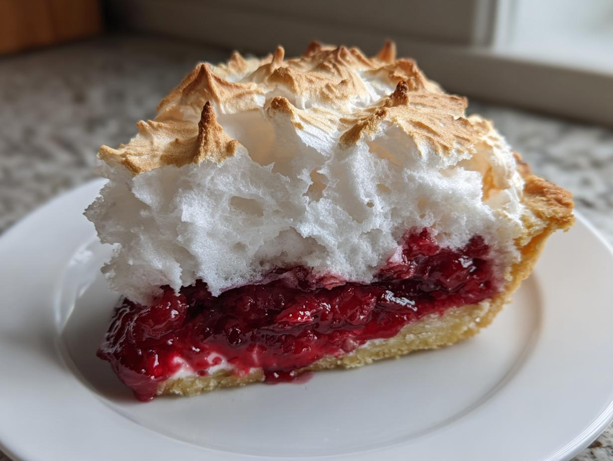 Cranberry Meringue Pie