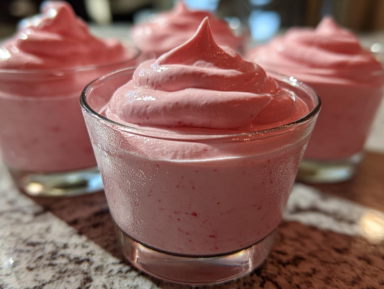 Cranberry Mousse Cups
