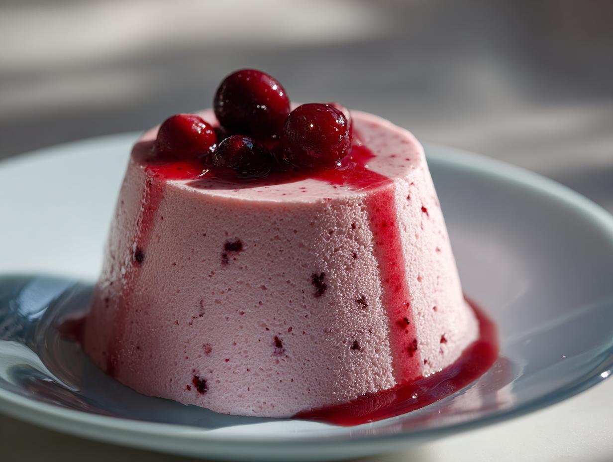 Cranberry Panna Cotta