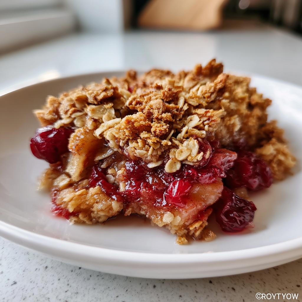 Irresistible Cranberry Pear Crisp Recipe: 40-Minute Dessert Magic 5 Cranberry Pear Crisp - detail 1