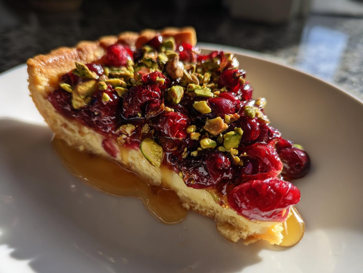 Cranberry Pistachio Tart