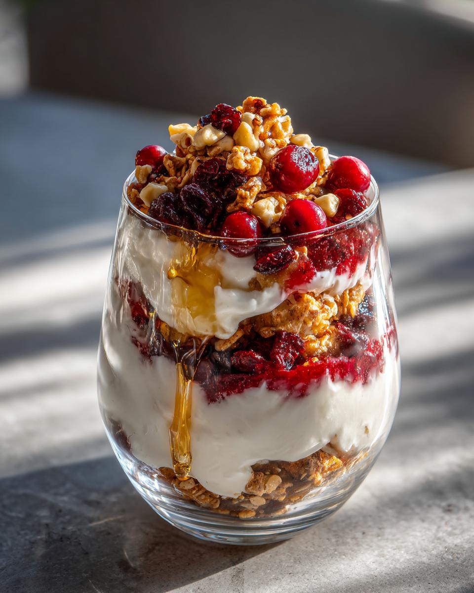 5-Minute Cranberry Yogurt Parfait: Blissful Morning Magic 4 Cranberry Yogurt Parfait - detail 1