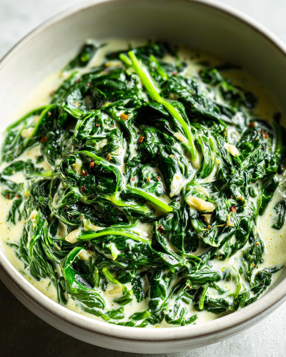 Creamed Spinach - detail 2