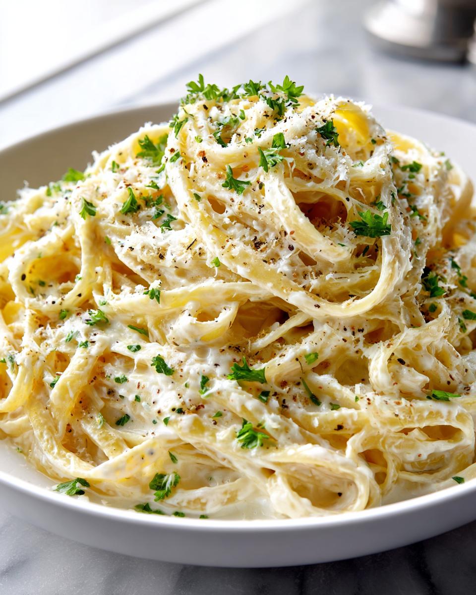 Creamy Garlic Alfredo Pasta - detail 3