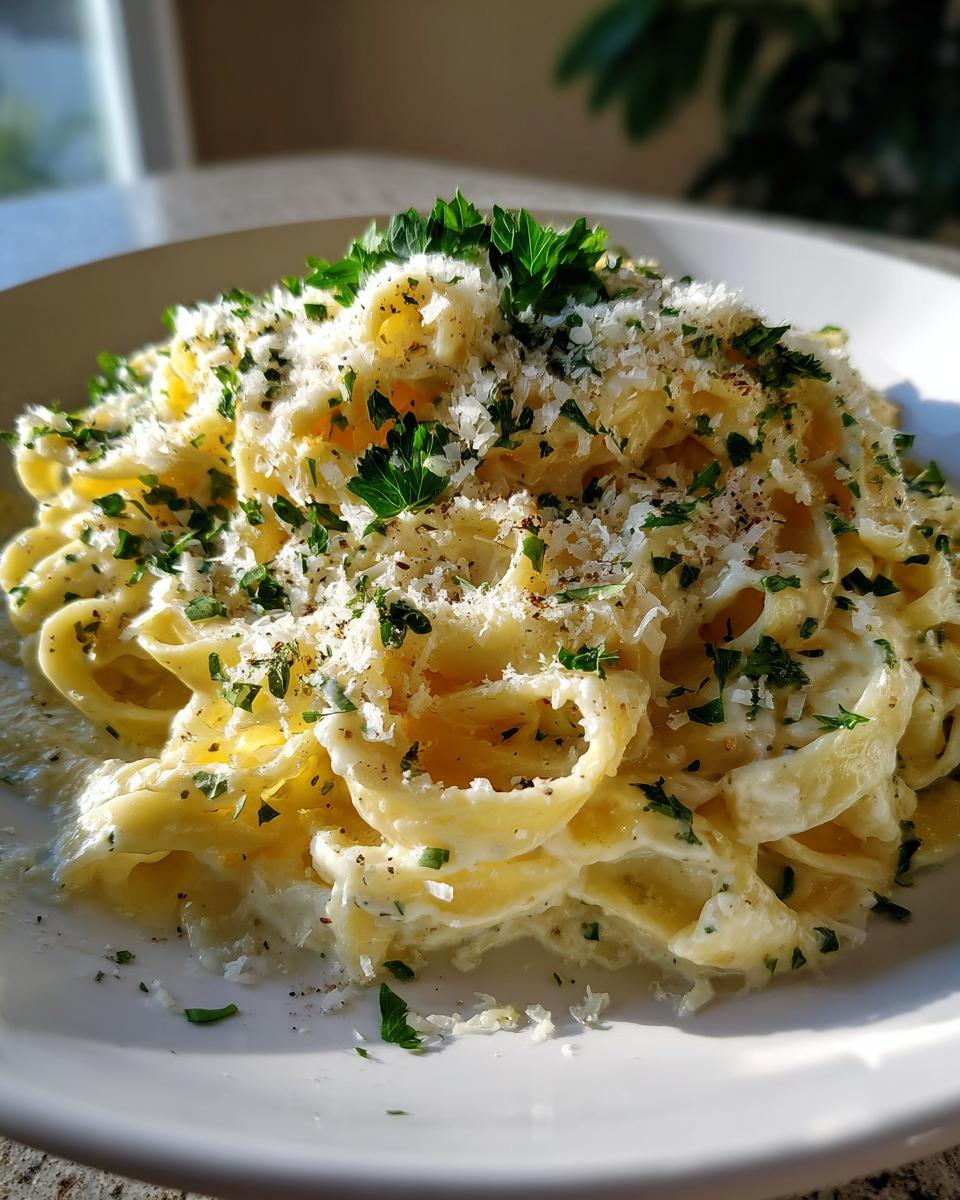 Creamy Garlic Alfredo Pasta - detail 4