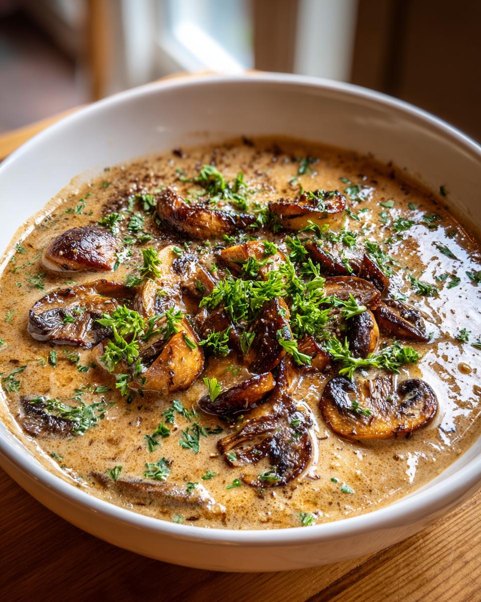 Creamy Hungarian Mushroom Soup: 35-Minute Bliss in a Bowl 6 Creamy Hungarian Mushroom Soup - detail 1