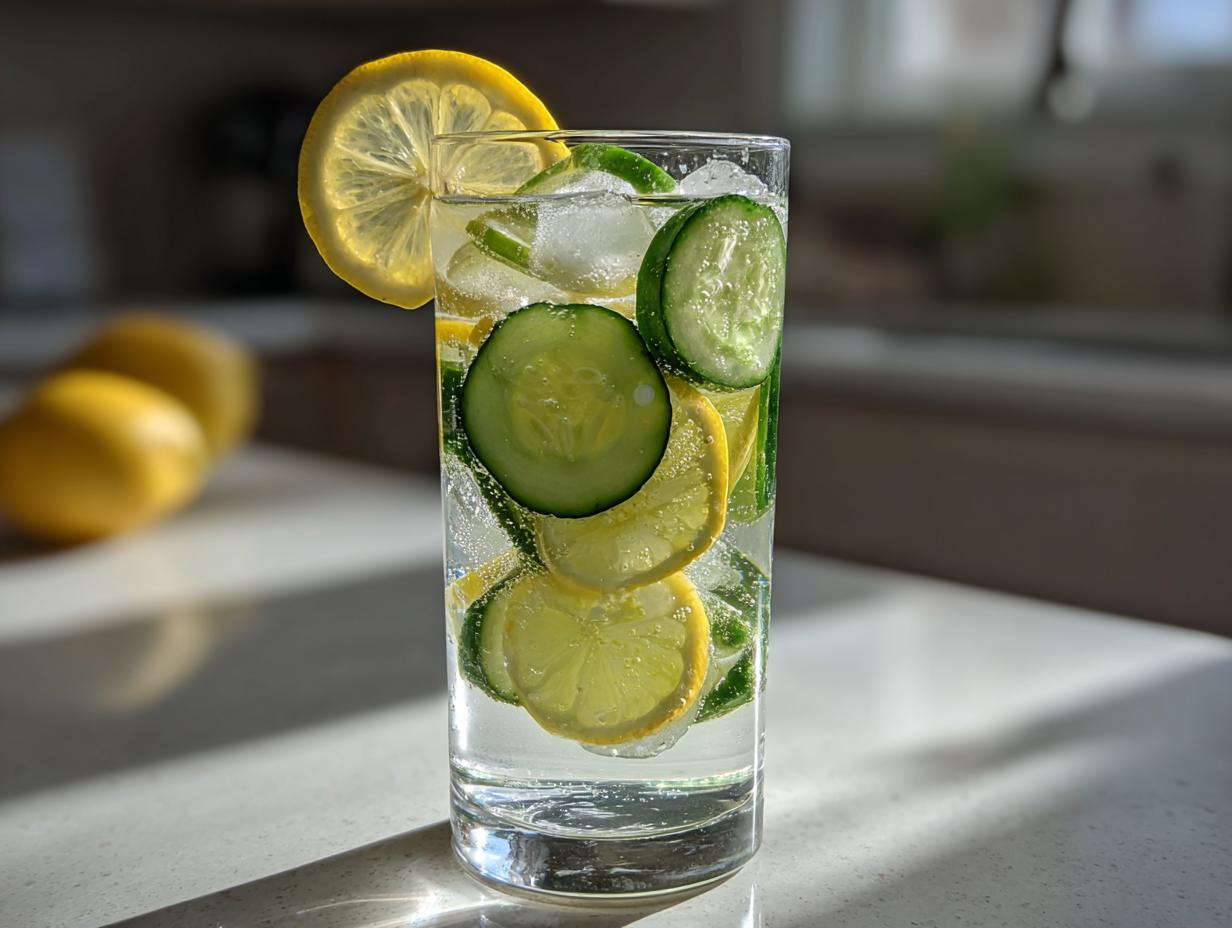 Cucumber Lemon Water