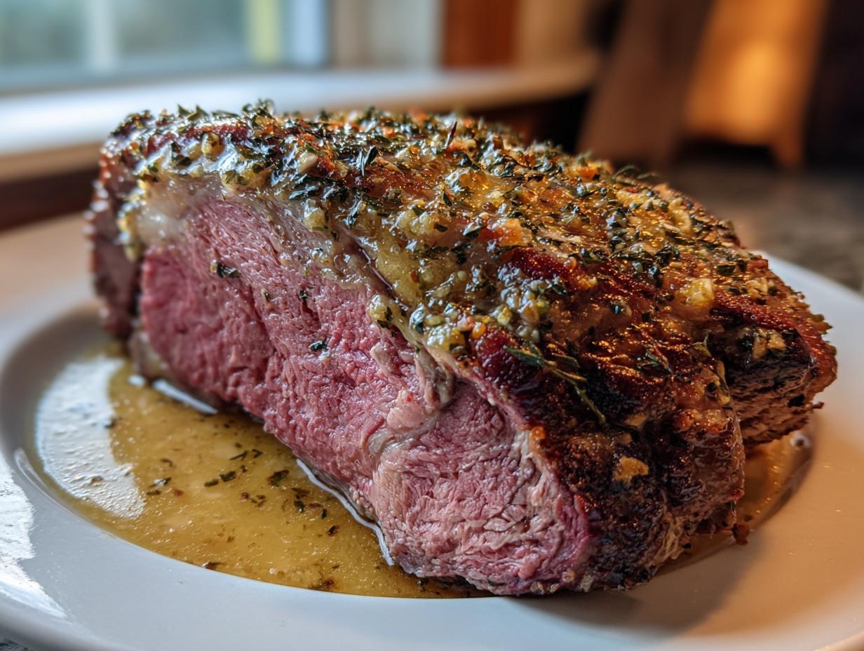 Garlic Butter Prime Rib Roast
