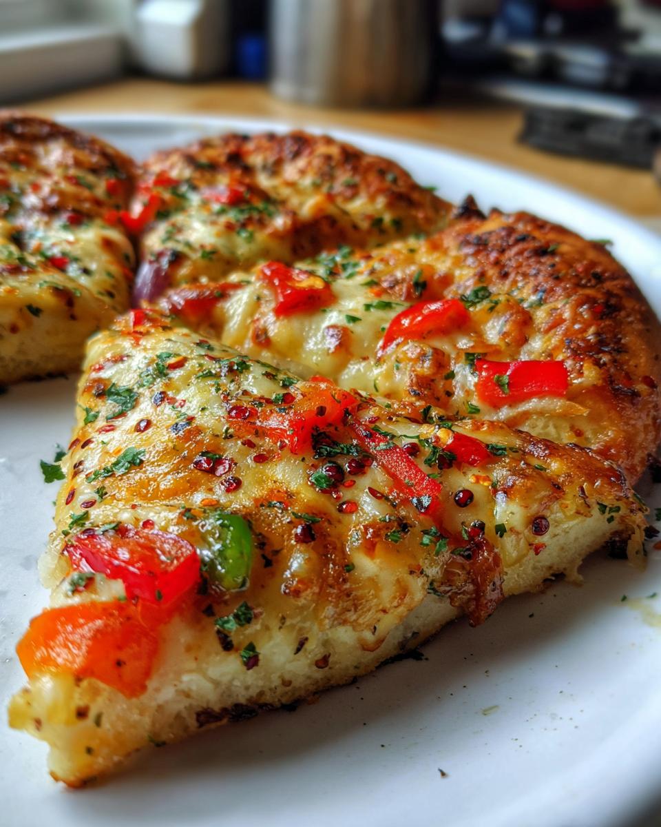 Garlic Naan Pizza - detail 1