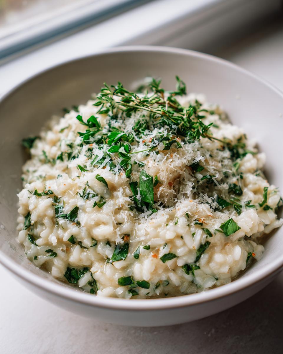 Creamy Garlic and Herb Risotto Recipe in 30 Minutes Flat 6 Garlic and Herb Risotto - detail 1