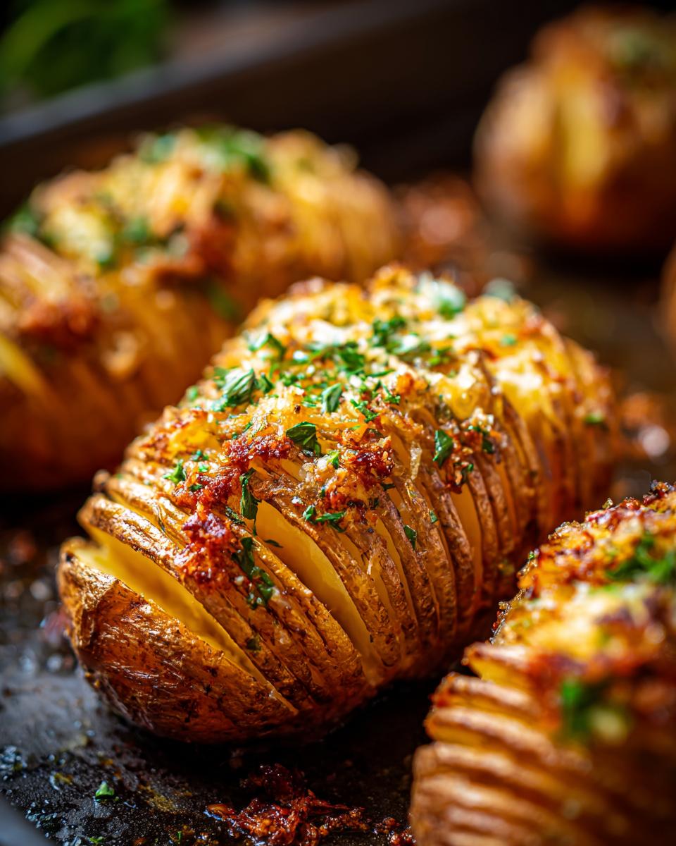 Crispy Hasselback Potatoes: 4 Simple Steps to Potato Perfection 7 Hasselback Potatoes - detail 2