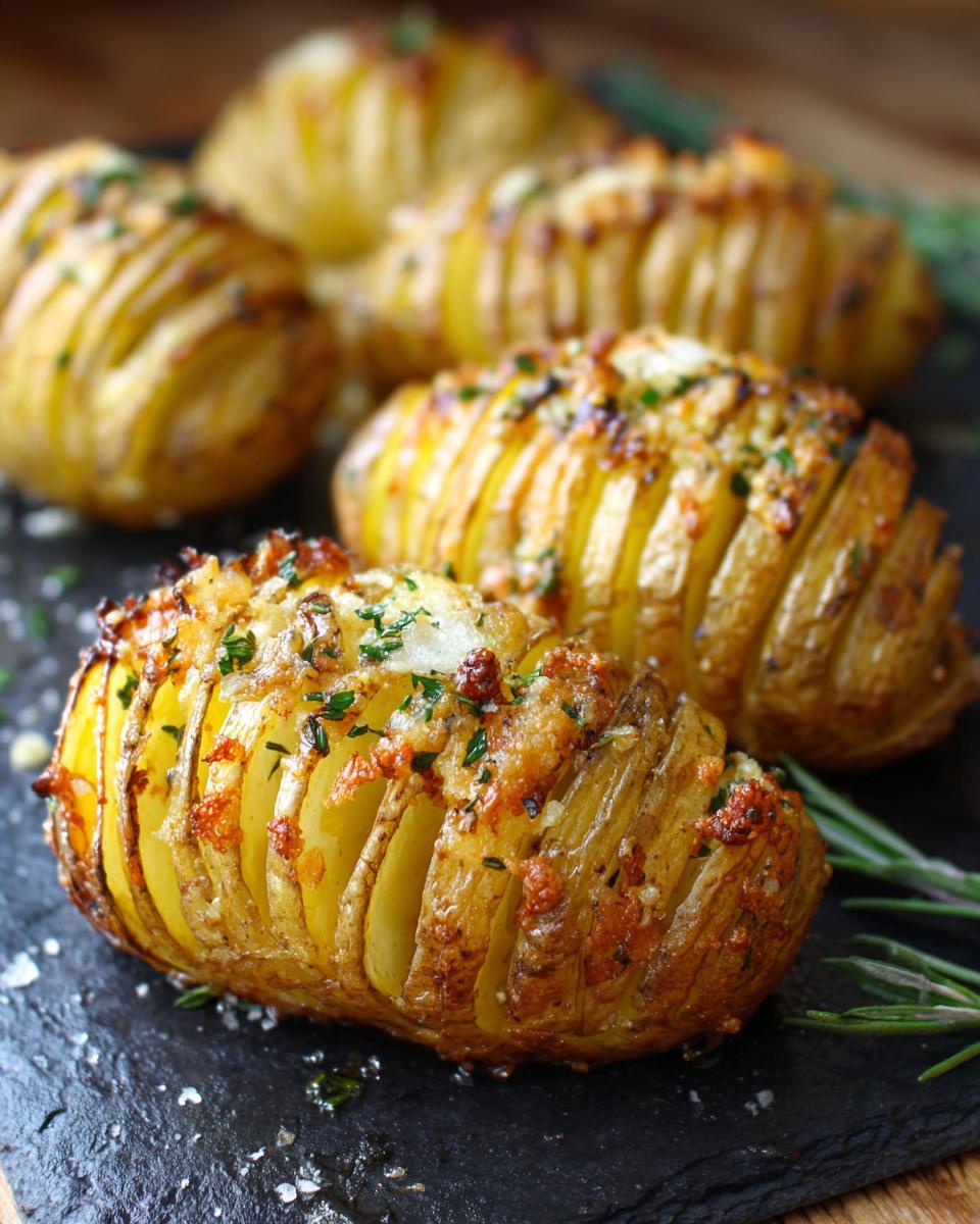 Crispy Hasselback Potatoes: 4 Simple Steps to Potato Perfection 8 Hasselback Potatoes - detail 3
