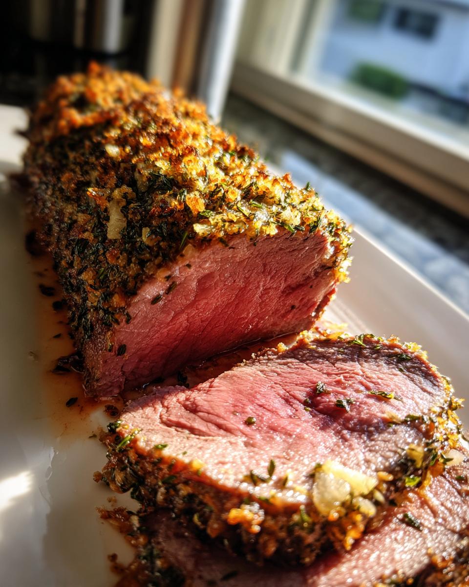 Perfect Herb Crusted Beef Tenderloin In 3 Steps 7 Herb Crusted Beef Tenderloin - detail 3