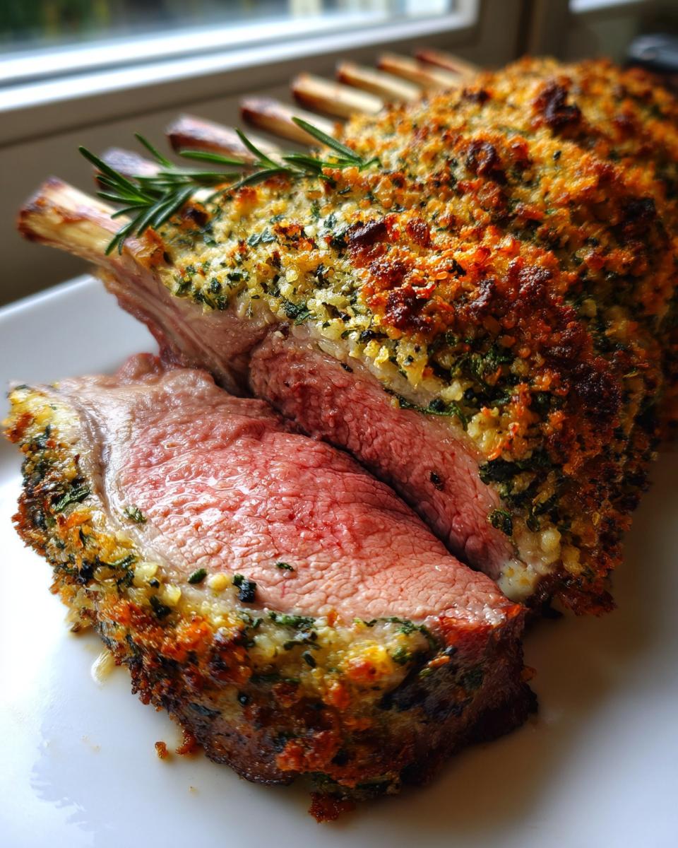 Juicy Herb Crusted Rack of Lamb in 4 Easy Steps 6 Herb Crusted Rack of Lamb - detail 2