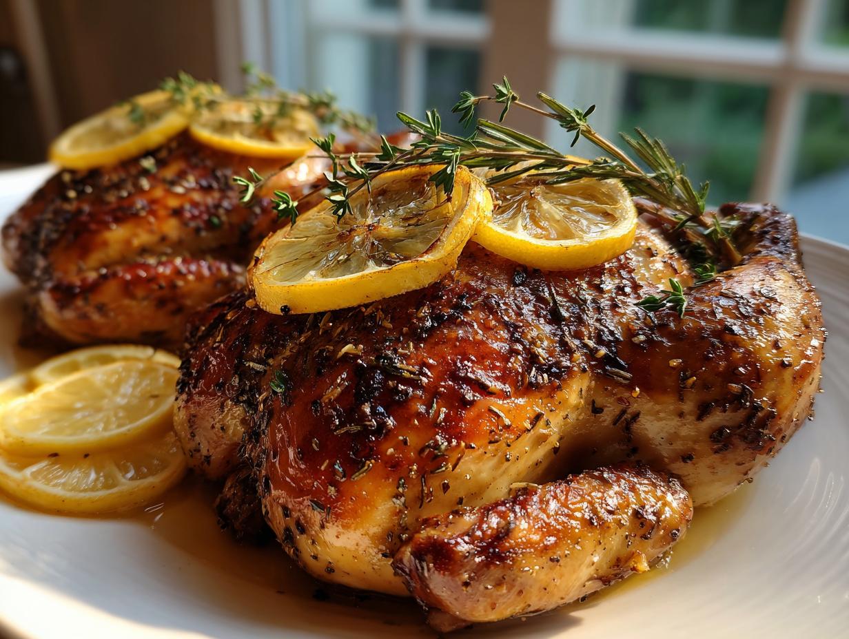 Lemon Thyme Roasted Cornish Hens