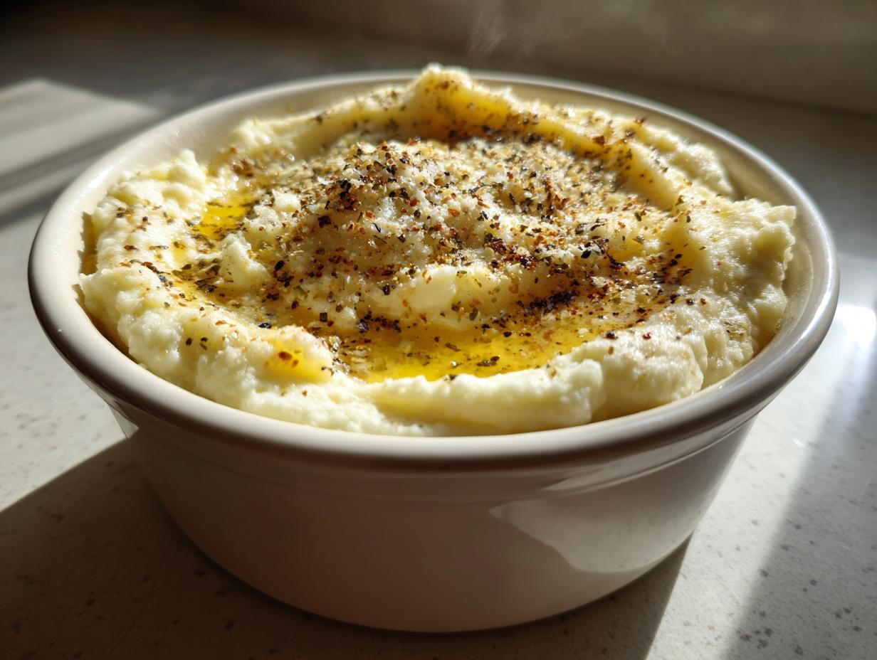 Mashed Cauliflower with Parmesan