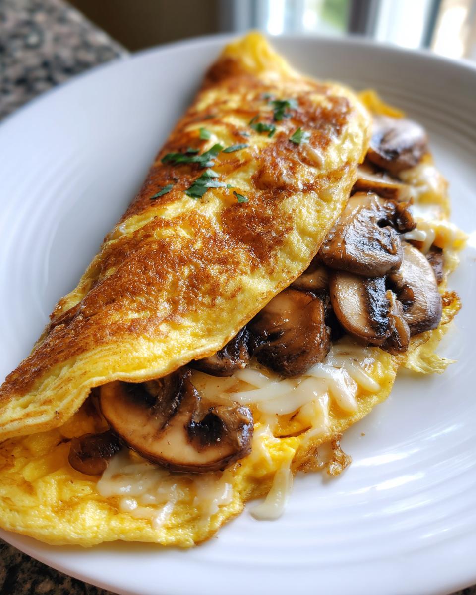 Mushroom Omelet: 2 Simple Steps to Fluffy Perfection 5 Mushroom Omelet - detail 1