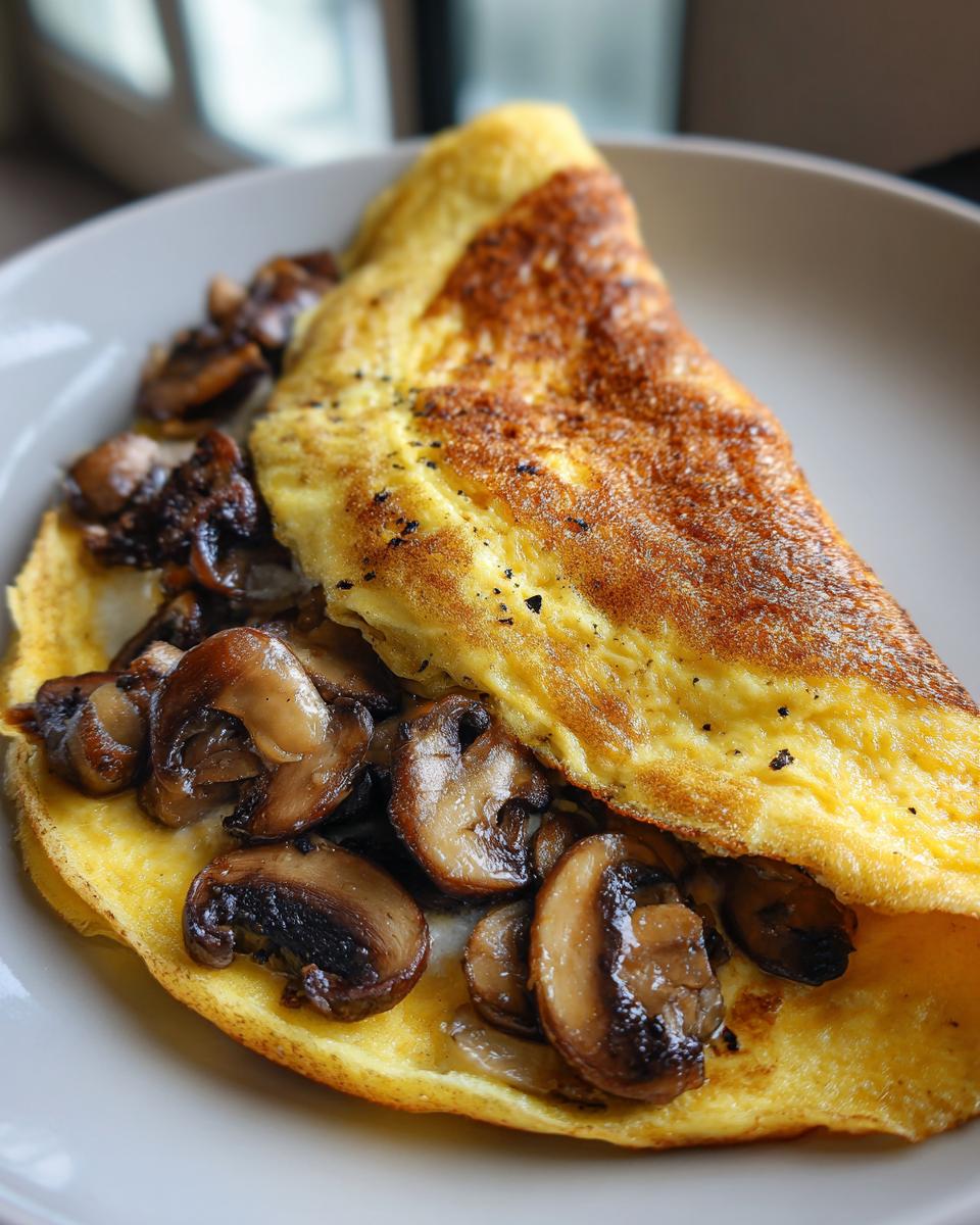 Mushroom Omelet: 2 Simple Steps to Fluffy Perfection 7 Mushroom Omelet - detail 3
