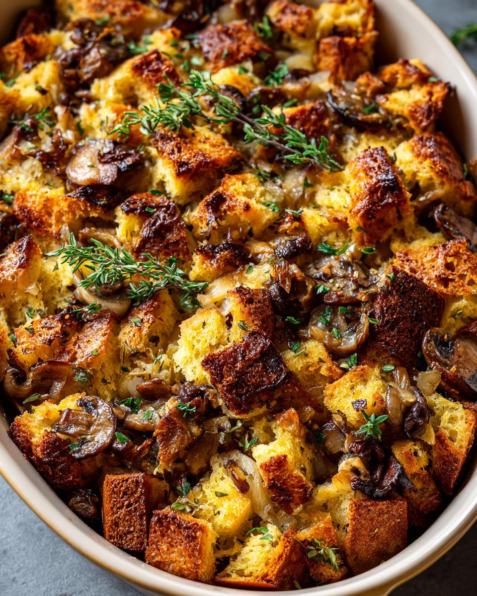 Irresistible Mushroom Stuffing Recipe with 8 Savory Secrets 7 Mushroom Stuffing - detail 2