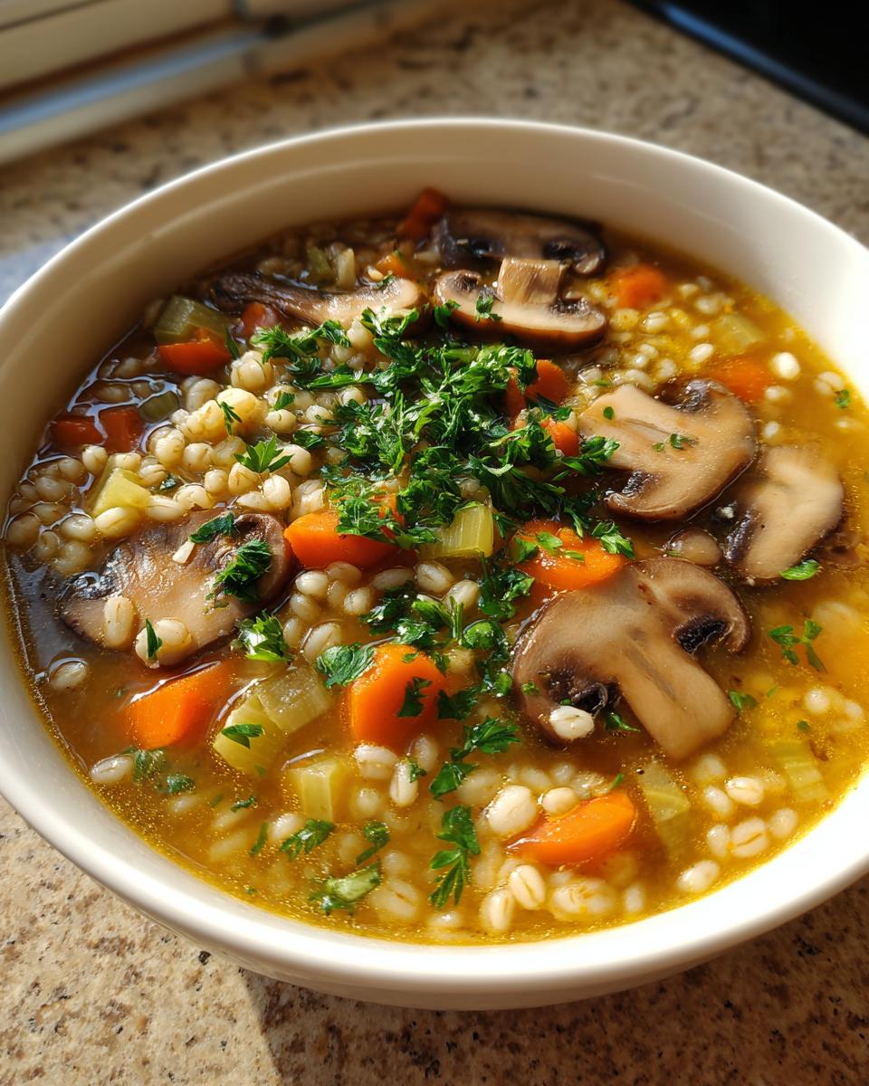 Hearty Mushroom and Barley Soup Recipe: 45-Minute Comfort in a Bowl 7 Mushroom and Barley Soup - detail 2