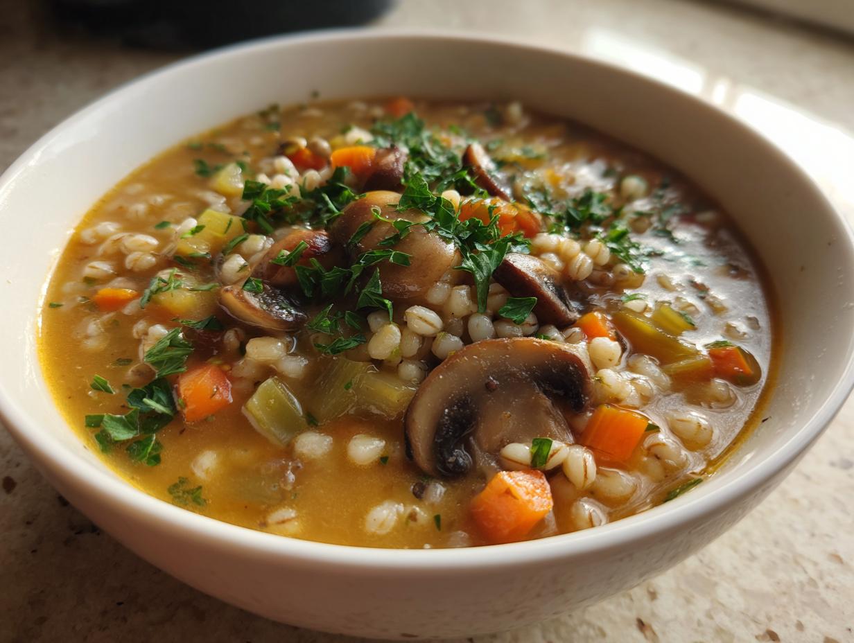 Mushroom and Barley Soup