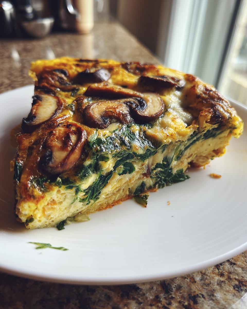 25-Minute Mushroom and Spinach Frittata Magic - Easy & Delicious 7 Mushroom and Spinach Frittata - detail 2