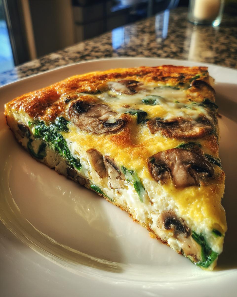25-Minute Mushroom and Spinach Frittata Magic - Easy & Delicious 8 Mushroom and Spinach Frittata - detail 3