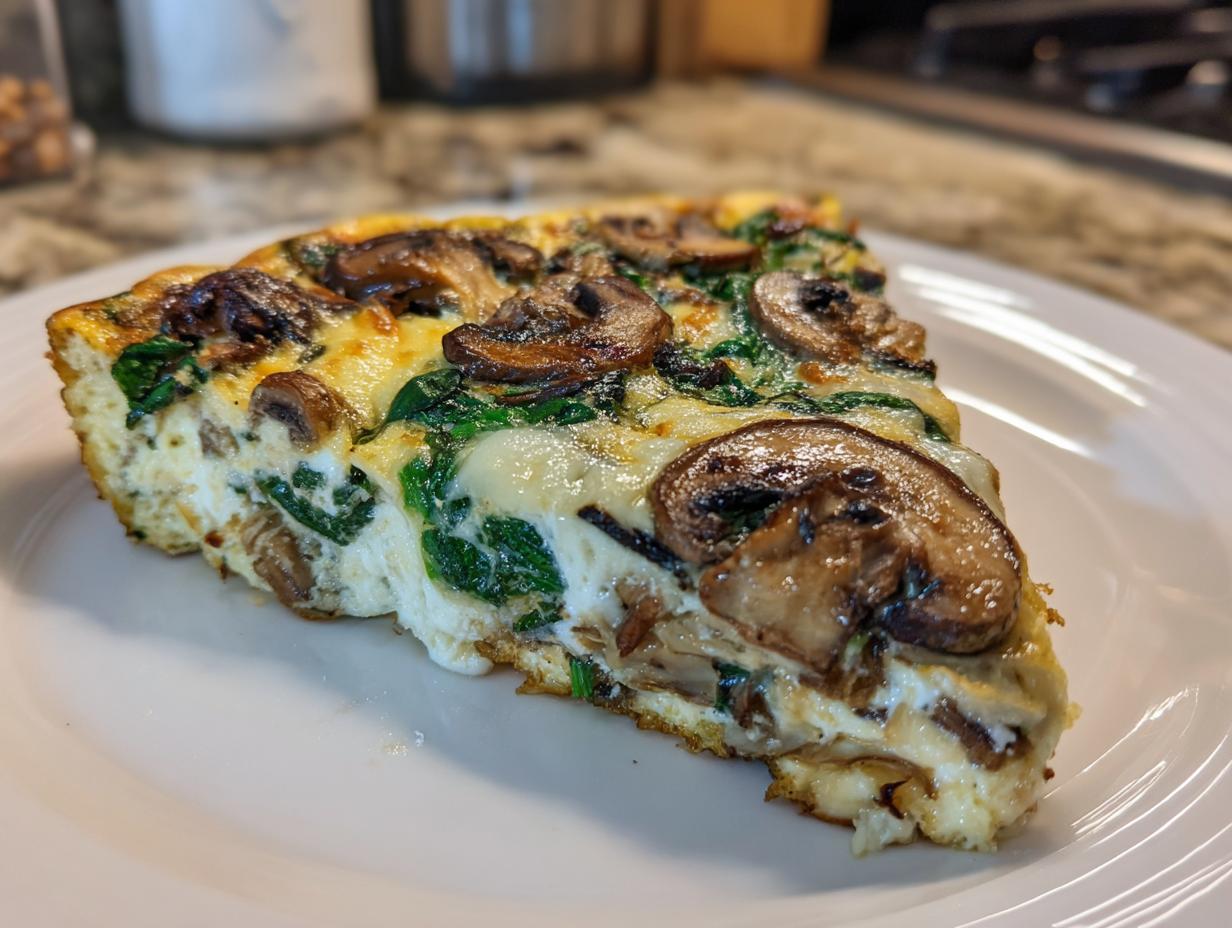 Mushroom and Spinach Frittata