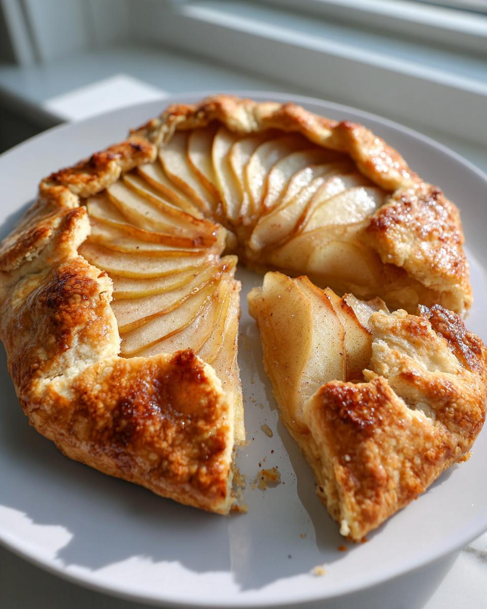 Irresistible 3-Ingredient Pear Galette Recipe - Effortless Perfection 7 Pear Galette - detail 2