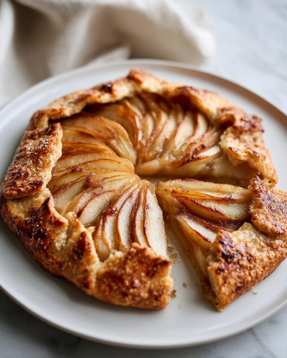 Irresistible 3-Ingredient Pear Galette Recipe - Effortless Perfection 9 Pear Galette - detail 4