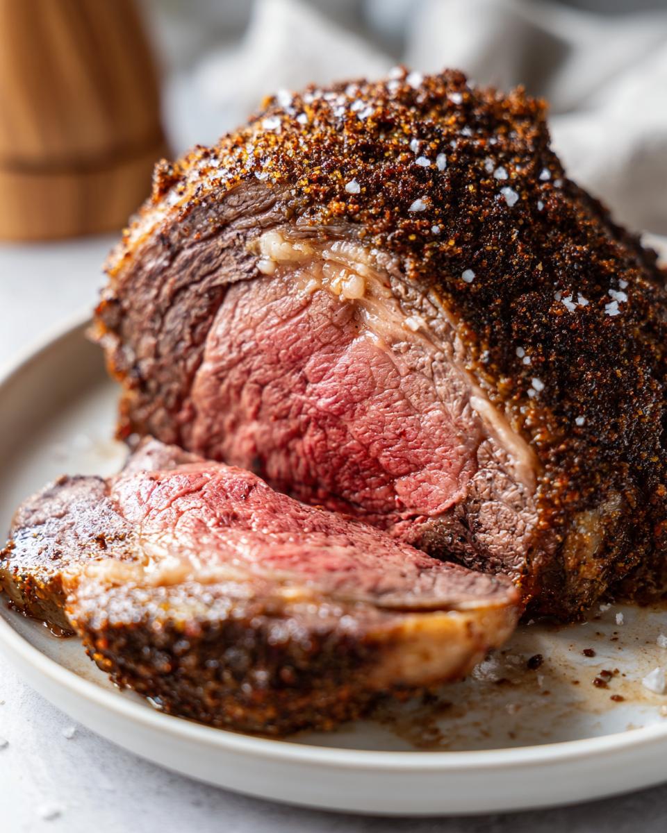 5-Star Porcini Rubbed Standing Rib Roast Your Guests Will Devour 6 Porcini Rubbed Standing Rib Roast - detail 1