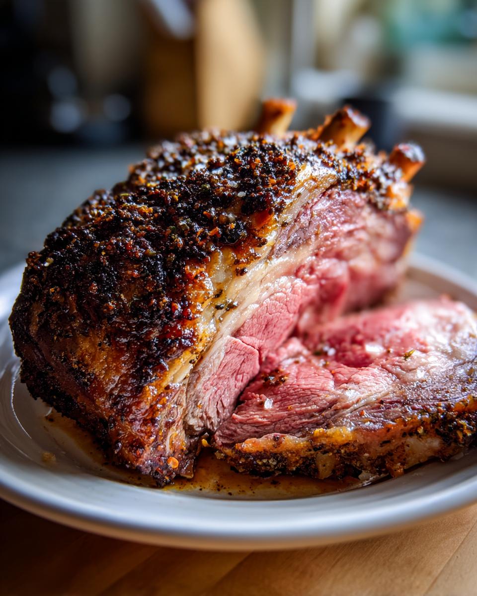 5-Star Porcini Rubbed Standing Rib Roast Your Guests Will Devour 8 Porcini Rubbed Standing Rib Roast - detail 3