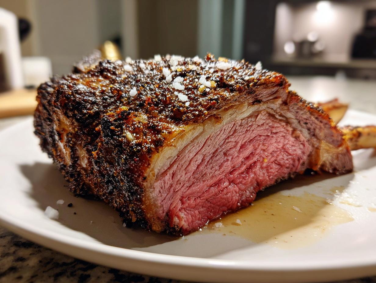 Porcini Rubbed Standing Rib Roast