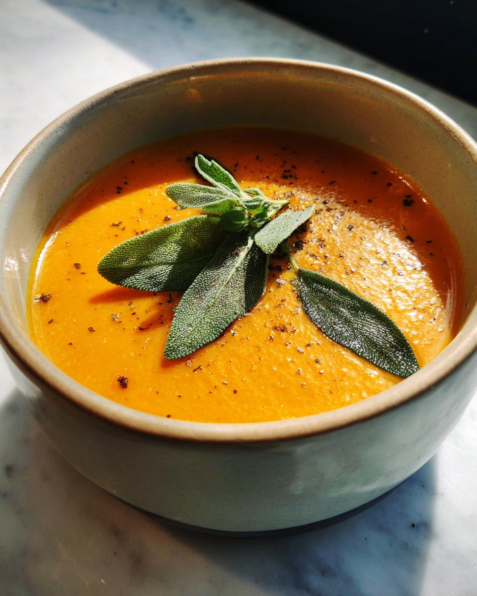 Pumpkin Soup with Sage - detail 3