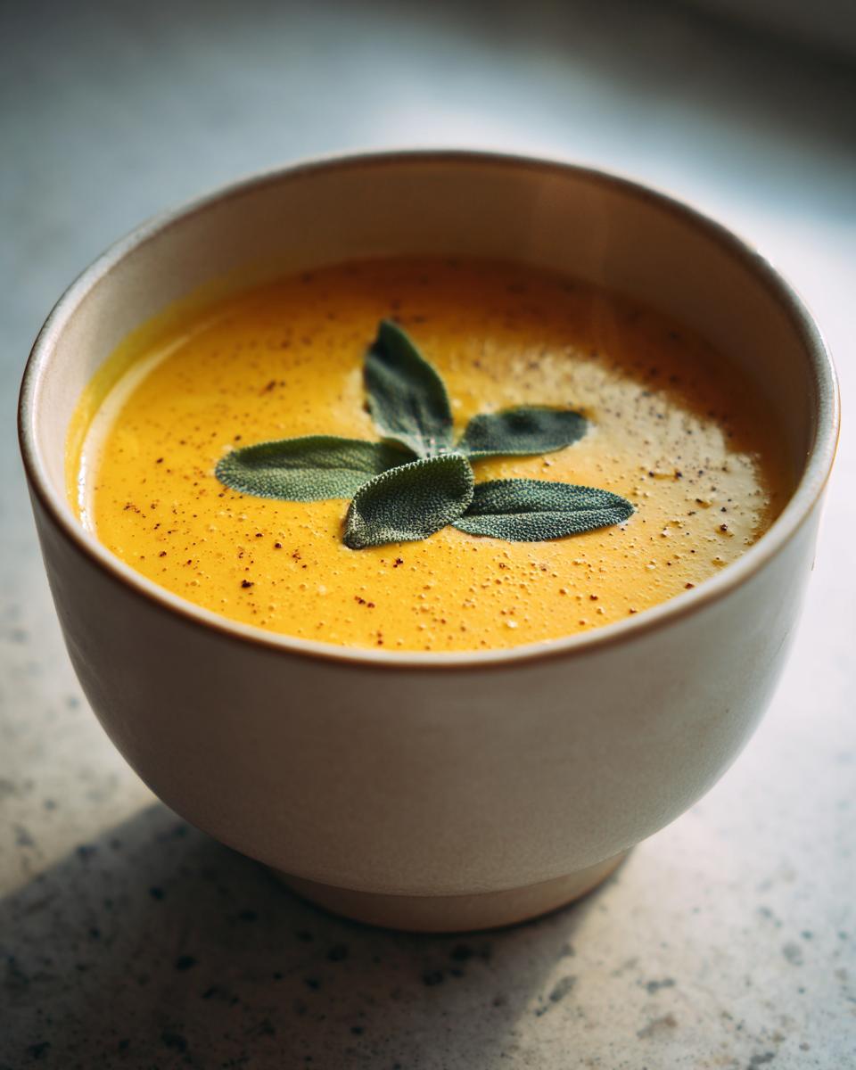 Pumpkin Soup with Sage - detail 4