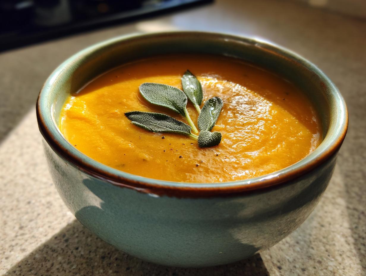 Pumpkin Soup with Sage