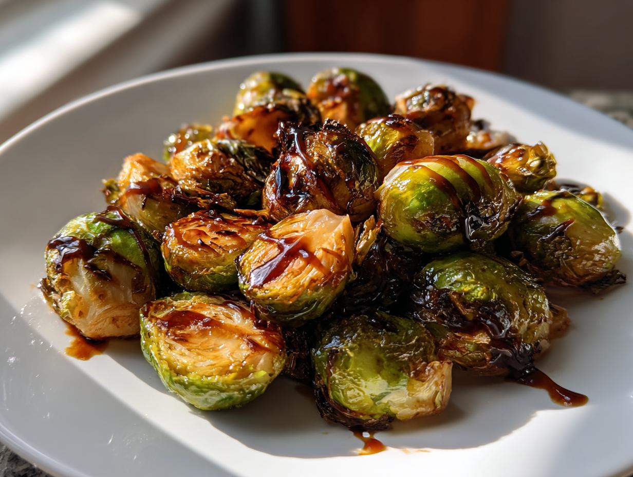 Roasted Brussels Sprouts with Balsamic