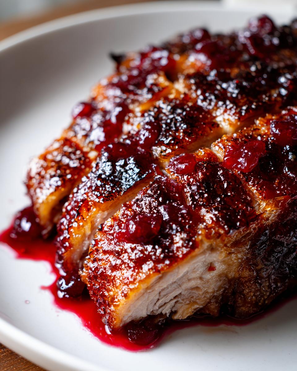 Roasted Duck with Cherry Glaze - detail 1
