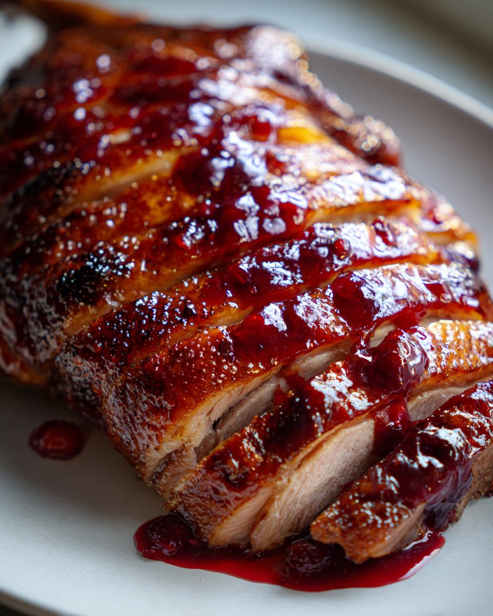 Roasted Duck with Cherry Glaze - detail 3