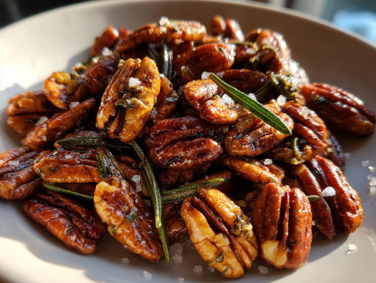 Rosemary Roasted Pecans