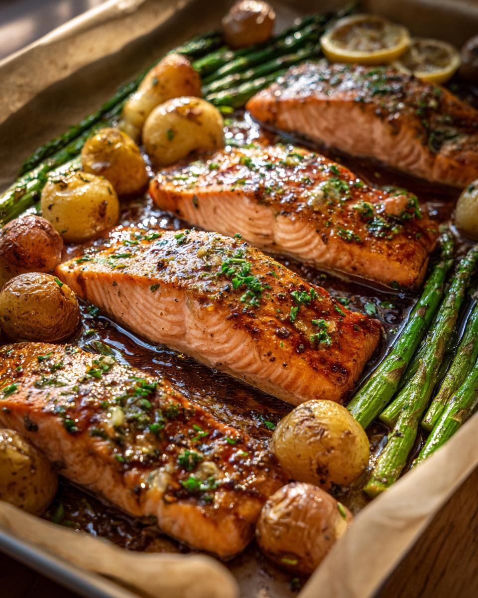 Sheet Pan Garlic Butter Salmon - detail 1