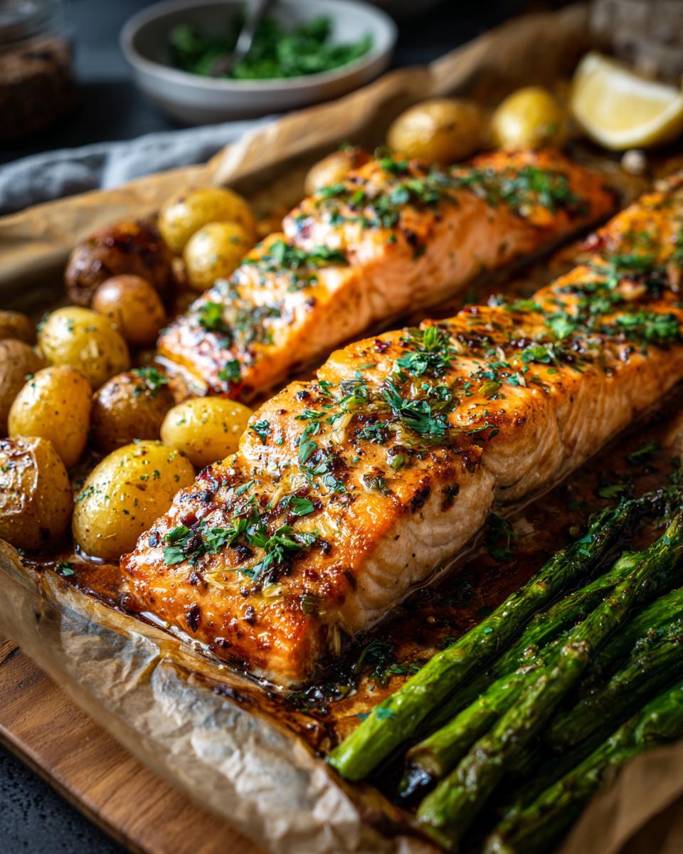 Sheet Pan Garlic Butter Salmon - detail 2